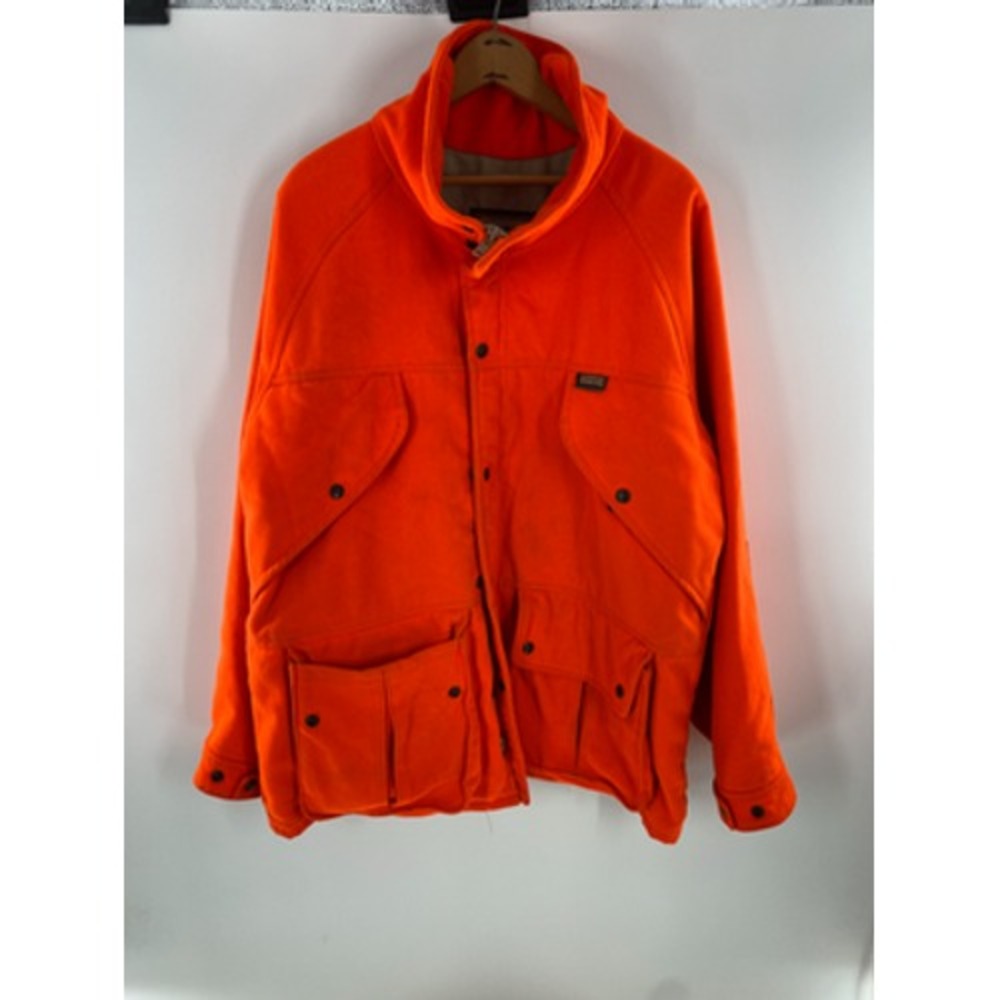 Remington Men's‎ Hunting Jacket Large Orange Fleece Outdoor Coat